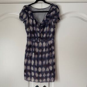 Elegant Blue and White Women's Dress